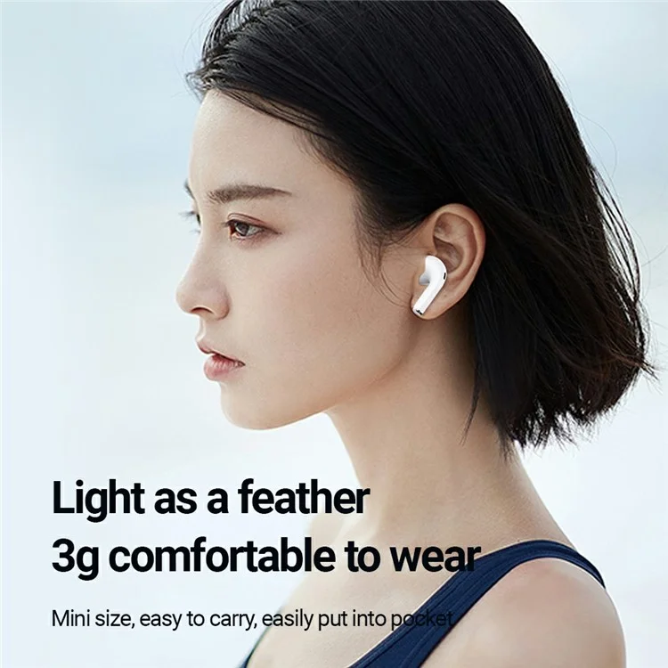 CELEBRAT W62 TWS Bluetooth-compatible Earphones Semi-in-ear Wireless Sports Music Headset - Black