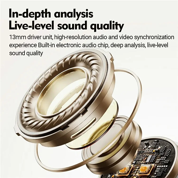 CELEBRAT W54 TWS Bluetooth-compatible Earphones In-Ear Wireless Music Gaming Headset - White