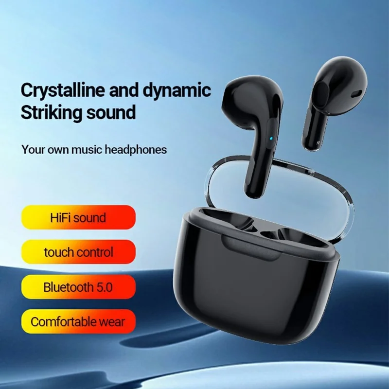 CELEBRAT W52 Écouteurs sans fil TWS Bluetooth 5.0 Écouteurs intra-auriculaires Contrôle tactile - Noir