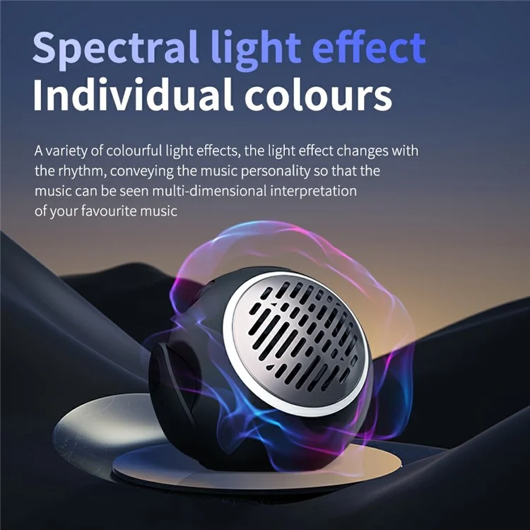 JM13 Pro 2-in-1 Portable Wireless Bluetooth-compatible Speaker Ear Hook Music Headset - Nude