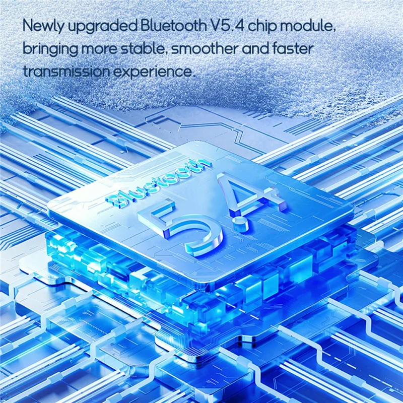 XG99 OWS Wireless Bluetooth-compatible Earphones Digital Display Sport Ear Hook Music Call Headset - Blue