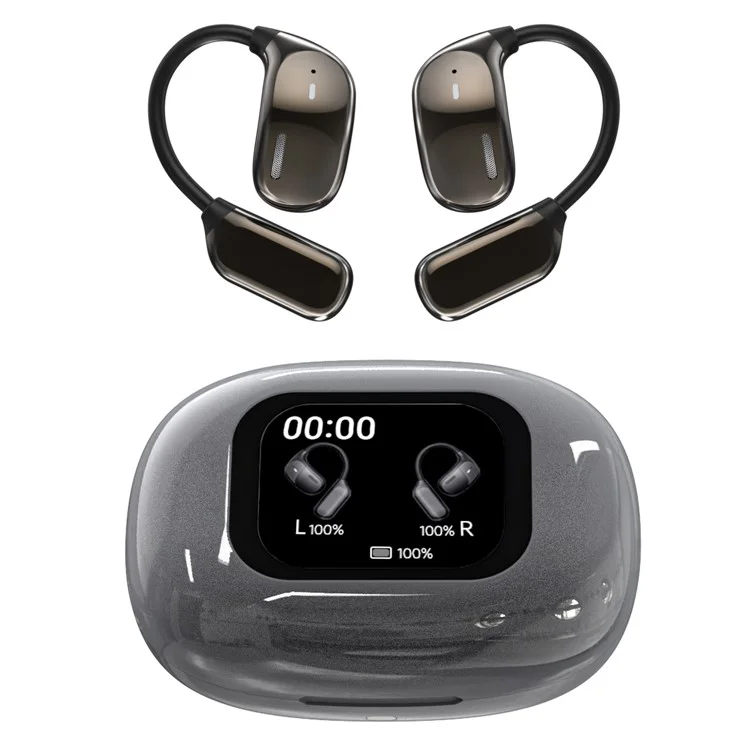 JM16 OWS Bluetooth-compatible Earphones Air Conduction Sport Wireless Ear Hook Music Call Headset - Grey