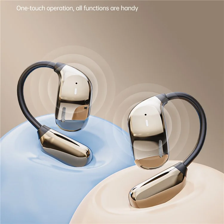 JM16 OWS Bluetooth-compatible Earphones Air Conduction Sport Wireless Ear Hook Music Call Headset - Grey