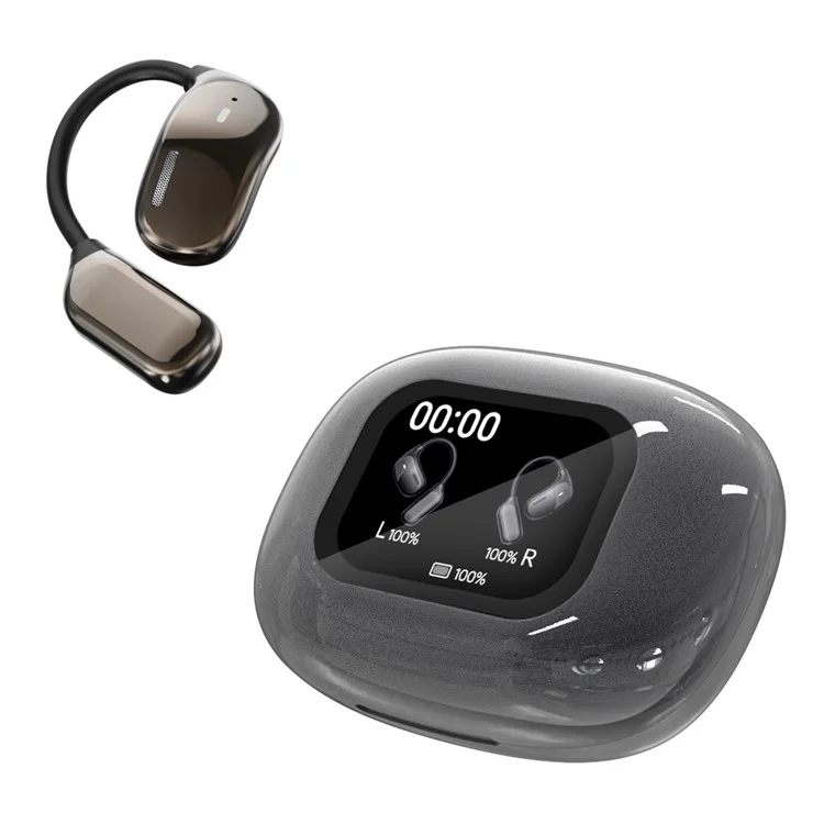JM16 OWS Bluetooth-compatible Earphones Air Conduction Sport Wireless Ear Hook Music Call Headset - Grey