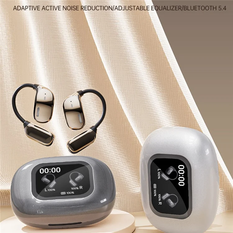 JM16 OWS Bluetooth-compatible Earphones Air Conduction Sport Wireless Ear Hook Music Call Headset - Grey