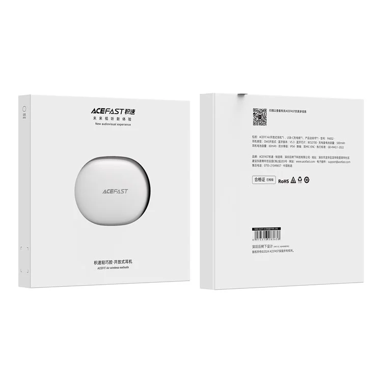 ACEFAST FA002 ACEFIT Wireless Bluetooth 5.3 Open-Ear Headphones - White