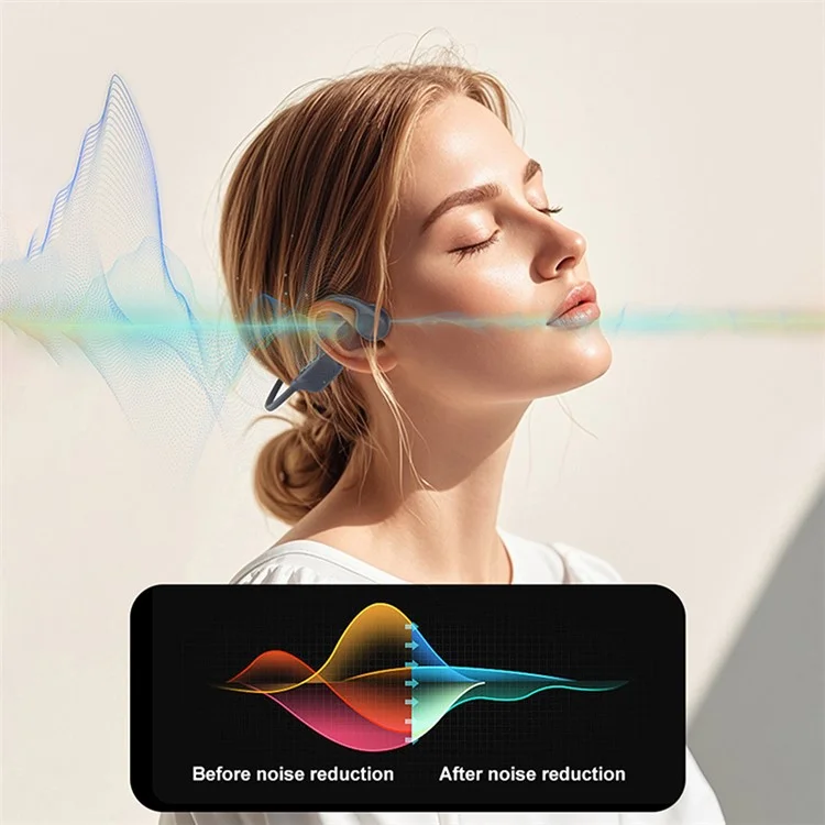 Fone de ouvido de condução óssea S1 Esportes ao ar livre Colar Orelha aberta Fone de ouvido Bluetooth
