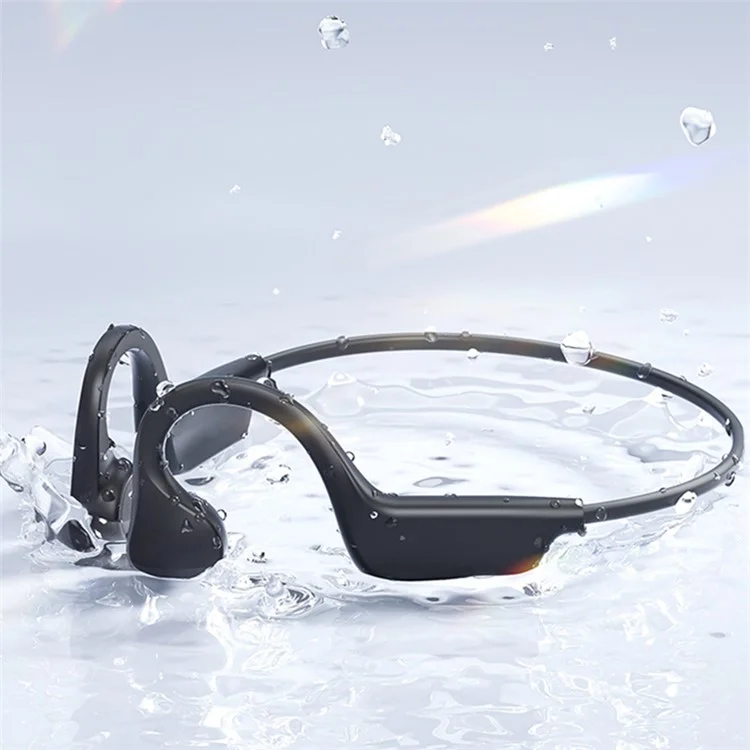 S3 Wireless Bone Conduction Headset Outdoor Running Sports Open Ear Bluetooth-compatible Earphone - Black