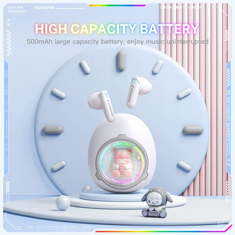 ONIKUMA T302 Cute Space Capsule Bluetooth Headset HiFi Music Wireless Earphones - White

Белые беспроводные наушники ONIKUMA T302 с Bluetooth, в форме капсулы космического корабля, с высококачественным звуком.