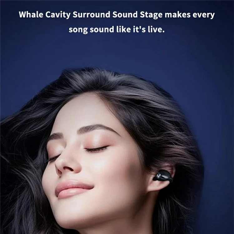 Auricolari Bluetooth i66 semi-in-ear con clip, riduzione del rumore ENC, auricolari wireless