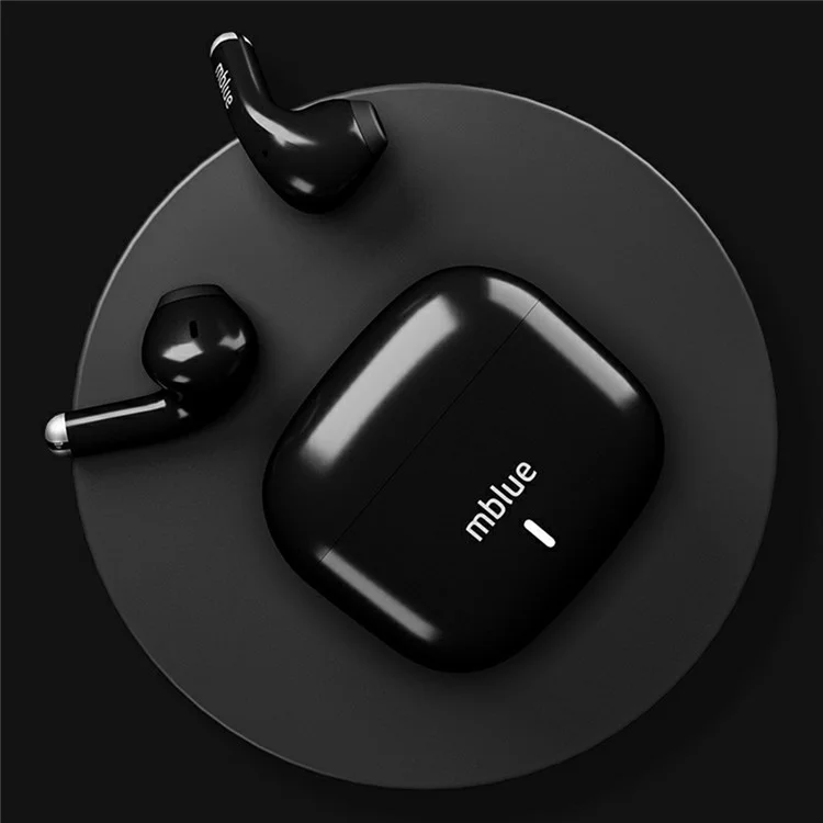 MBLUE AR02 Bluetooth-compatible 5.4 Low Latency Gaming Earphones Semi In Ear Wireless Headphones - White