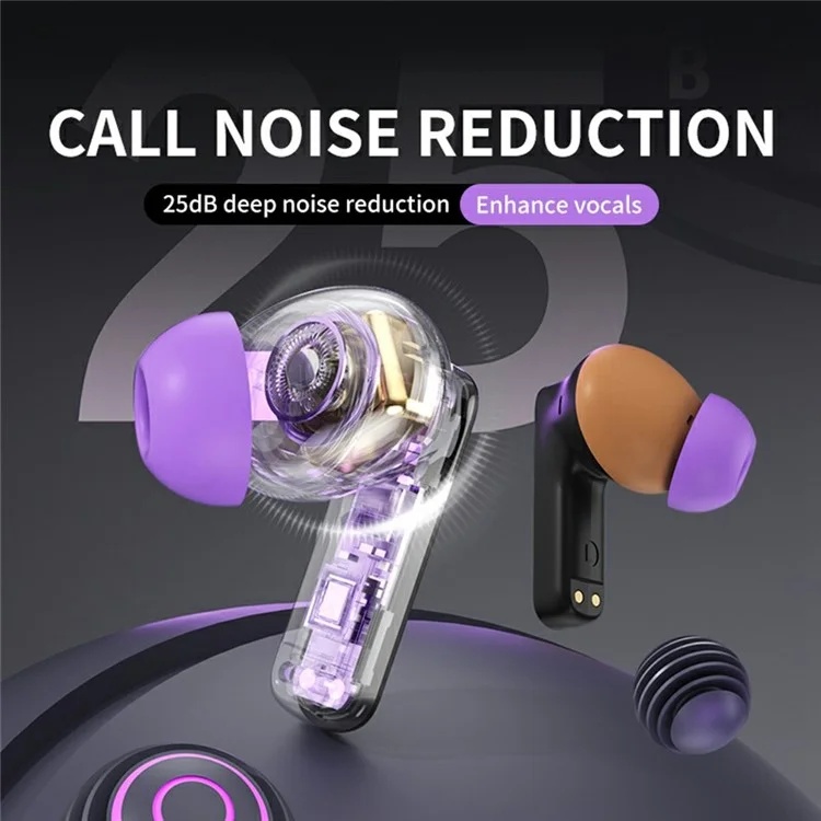 MBLUE AR03pro Écouteurs intra-auriculaires Bluetooth 5.3 avec annulation active du bruit, faible latence pour le jeu - Noir