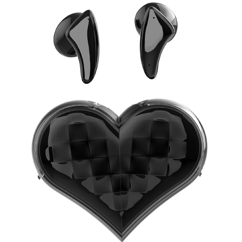 B30 PRO Bluetooth-compatible TWS Earphones with Transformable Heart-Shaped Case Noise Cancelling Wireless Earbuds - Black