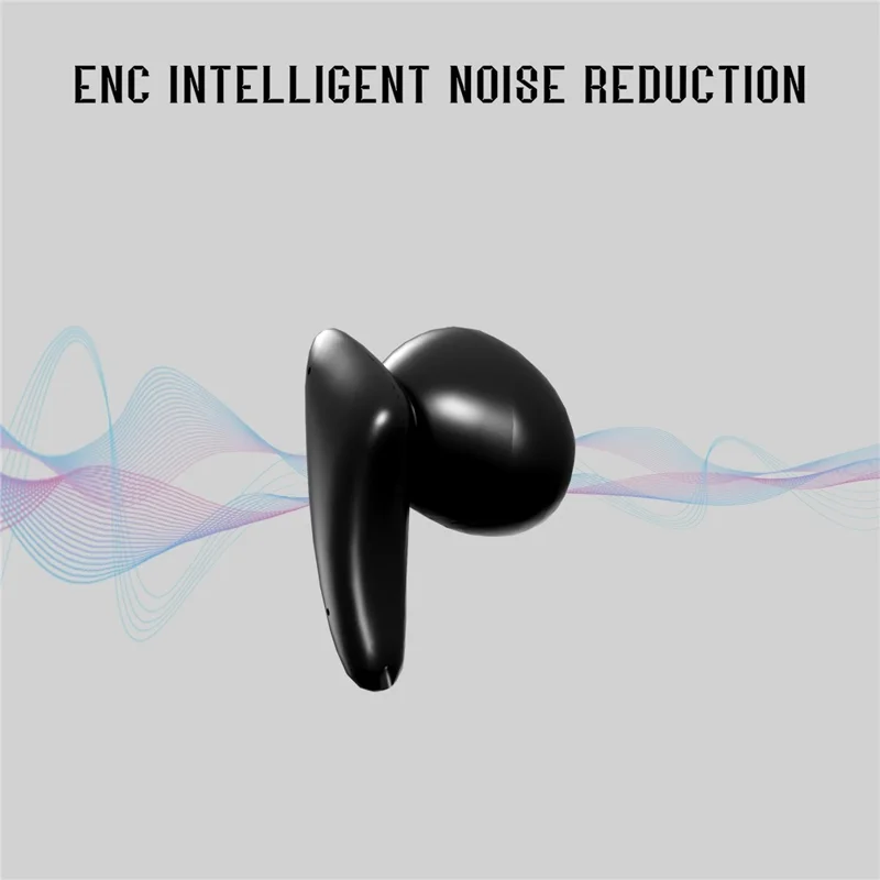 B30 PRO Bluetooth-compatible TWS Earphones with Transformable Heart-Shaped Case Noise Cancelling Wireless Earbuds - Black