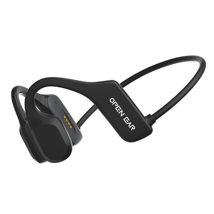 Écouteurs Bluetooth à conduction osseuse Bone X1 à oreille ouverte, étanches IPX5 (certifiés CE ROHS) - Noir