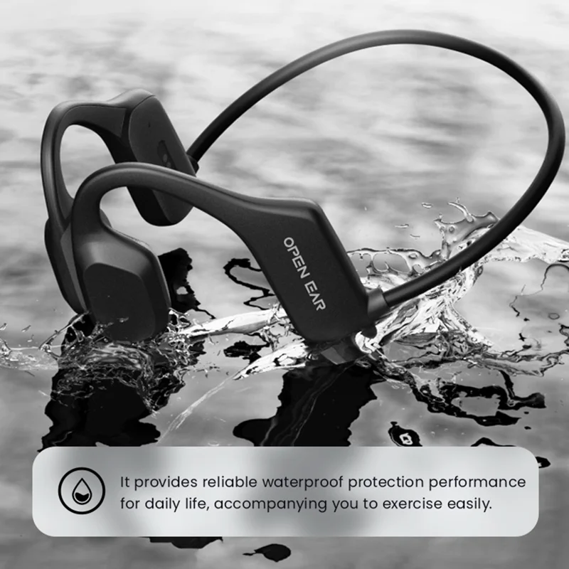 Bone X1 Open Ear Bluetooth-compatible Headphones IPX5 Waterproof Bone Conduction Earphones ( CE ROHS Certified ) - Blue