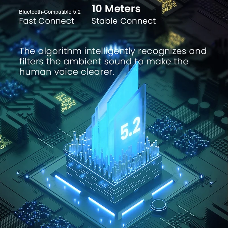 Bone X1 Open Ear Bluetooth-compatible Headphones IPX5 Waterproof Bone Conduction Earphones ( CE ROHS Certified ) - Blue