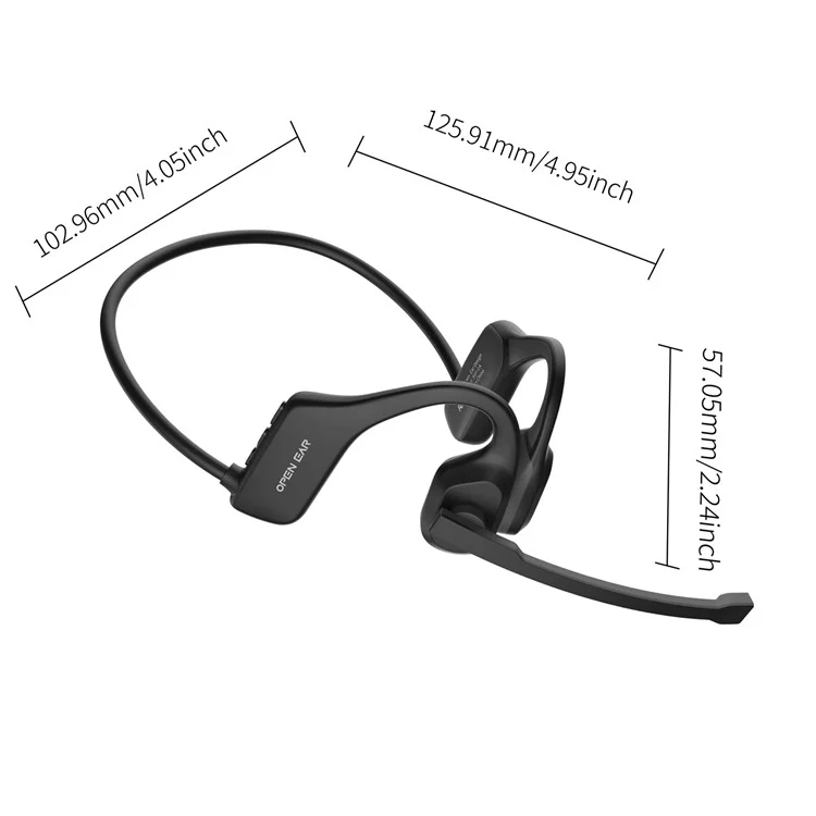 Cuffie Bluetooth per ufficio Openear Air X3 con cancellazione del rumore, design ad orecchio aperto.