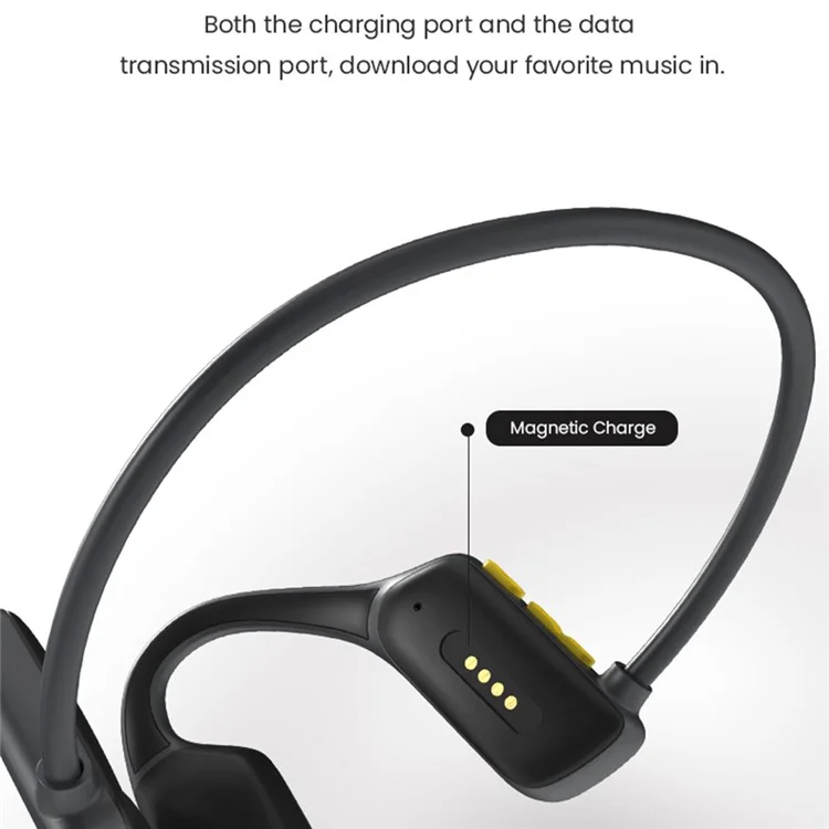 Auriculares de conducción ósea Openear Bone X2 IP68 resistentes al agua con Bluetooth y 8 GB de memoria para nadar - Azul