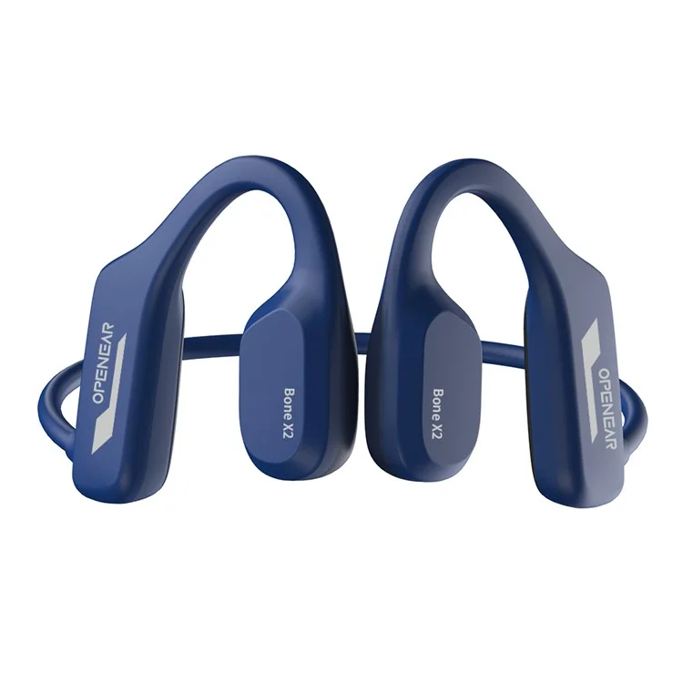 Auriculares de conducción ósea Openear Bone X2 IP68 resistentes al agua con Bluetooth y 8 GB de memoria para nadar - Azul