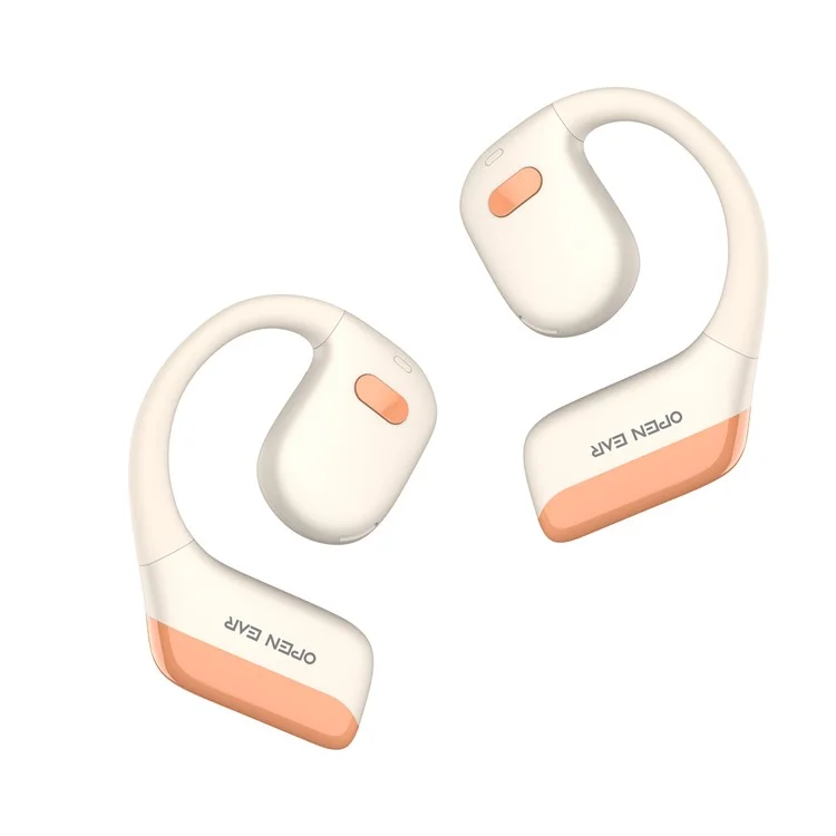 Bulk Purchasing Openear Alto AS13 OWS Open Ear Headphones IPX5 Waterproof Bluetooth-compatible Earphones - Beige+Orange