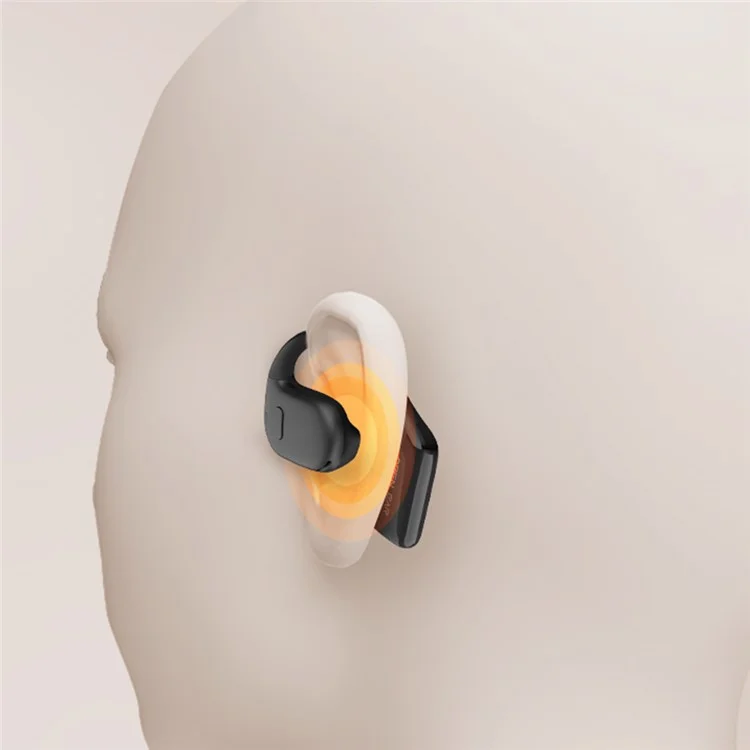 Bulk Purchasing Openear Alto AS13 OWS Open Ear Headphones IPX5 Waterproof Bluetooth-compatible Earphones - Beige+Orange