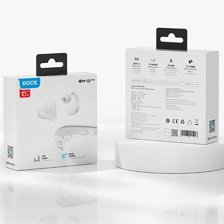 ROCK EB500 Ear Clip Wireless Headset Bluetooth-compatible 5.4 Earphones