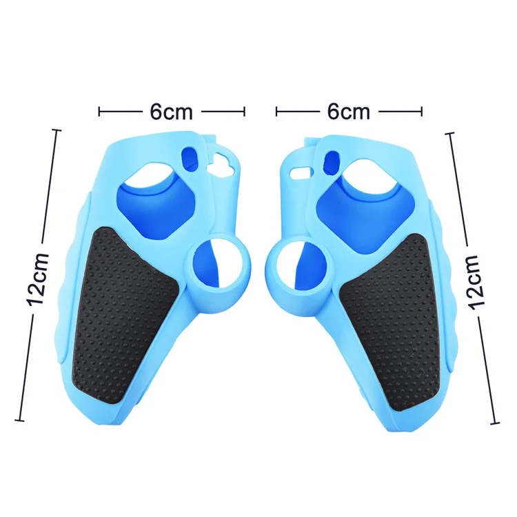 Étui de protection en silicone pour manette Sony PlayStation 5 avec cache-joystick - Violet