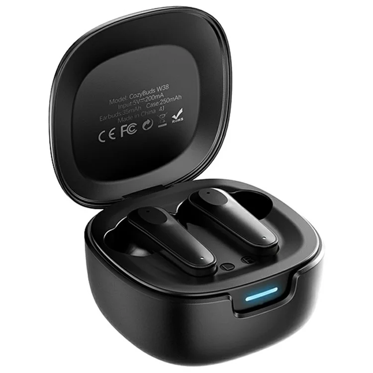 Fones de ouvido Bluetooth REMAX Cozybuds W38 True Wireless com estéreo, música, chamadas e som HIFI / Modo de jogo