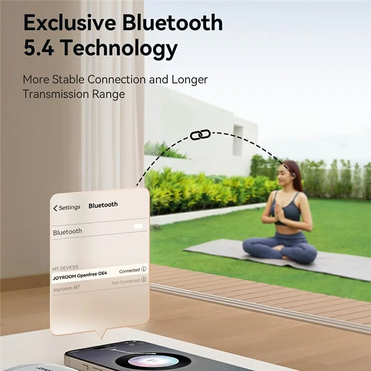 JOYROOM JR-OE4 Auriculares inalámbricos de oído abierto Bluetooth - Negro