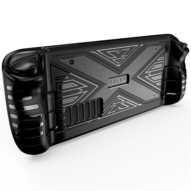 Custodia protettiva per Steam Deck, console da gioco portatile a prova di urti, cover in TPU con design ergonomico.