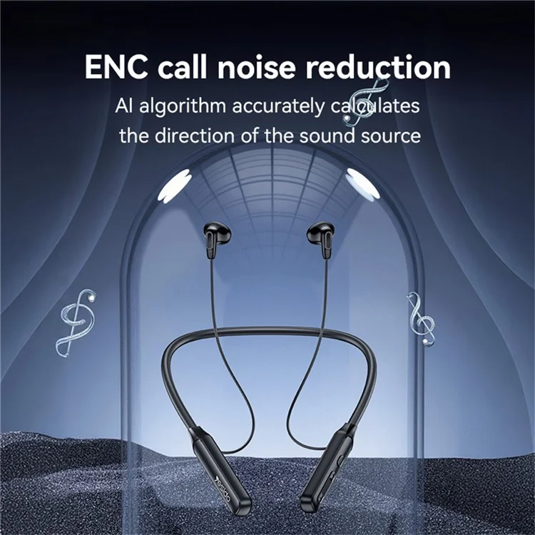 YESIDO YSP21 Bluetooth-compatible 5.3 Neckband Headphones ENC Noise Reduction Magnetic Wireless Earphones