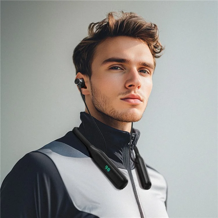 ACEFAST N4 Neckband Bluetooth-compatible Headphones IPX4 Waterproof Earphones Support TF Card