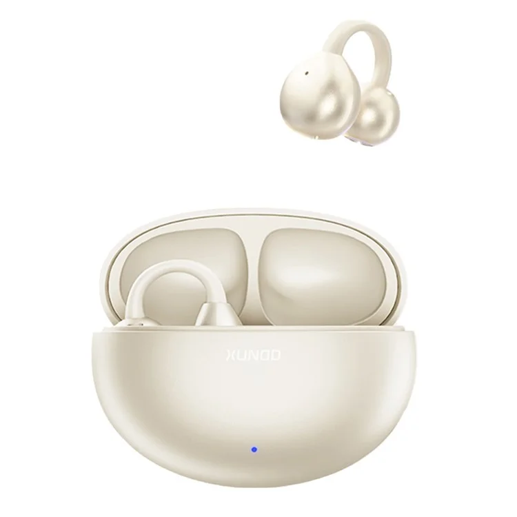 XUNDD W006 Open Ear Headphones Clip-On Bluetooth-compatible for Earphones Hands Free Calling - Beige