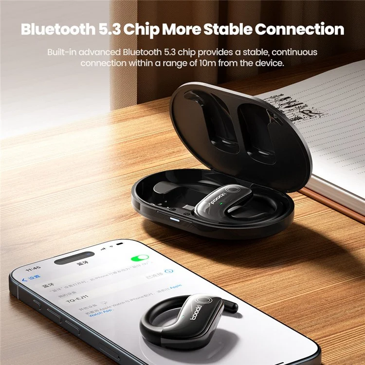 TOOCKI TQ-EJ11 Wireless Sports Earphones Open-Ear OWS Headset Bluetooth-compatible 5.3