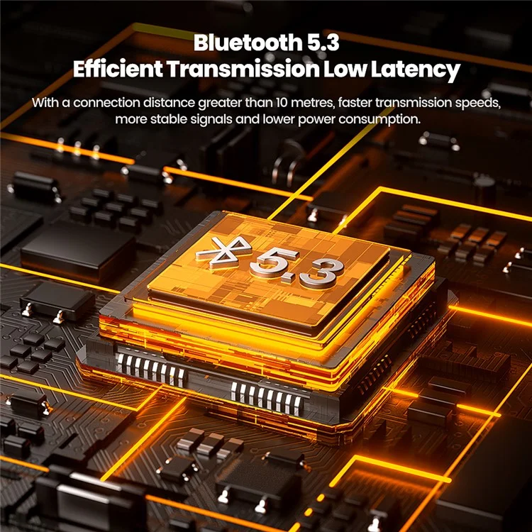 TOOCKI TQ-EJ13 Беспроводные наушники с открытым ухом Bluetooth Наушники-вкладыши с цифровым дисплеем OWS 16 мм Водитель Спортивные наушники - Бежевый
