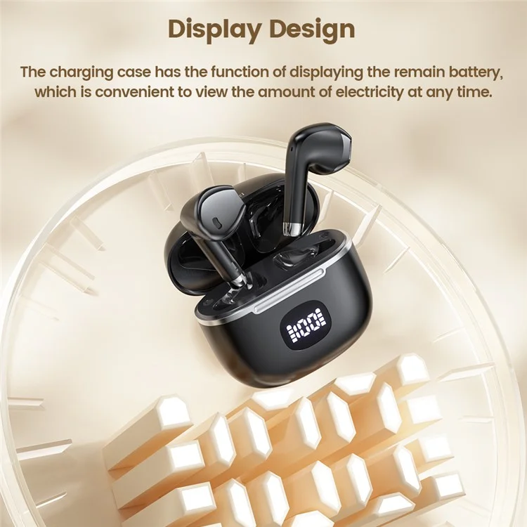 TOOCKI HE-060C Внутриканальные Bluetooth-наушники беспроводные наушники 13-мм драйвер IPX4 водонепроницаемые наушники для музыки / звонков / игр - Черный