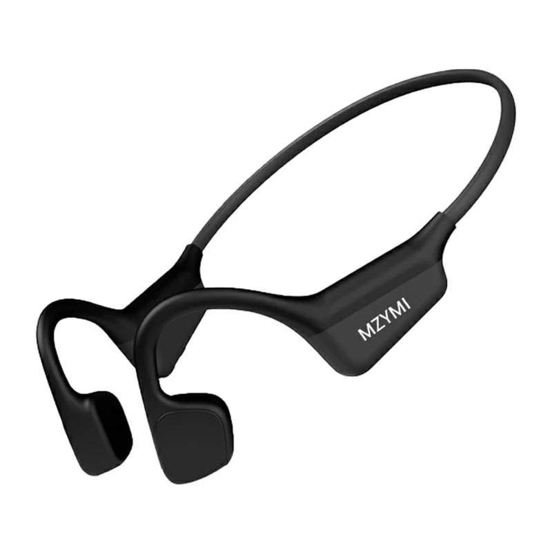 MZYMI I18PRO Bluetooth-compatible Neckband Headphones Bone Conduction Wireless Headset for Outdoor Sports - Black