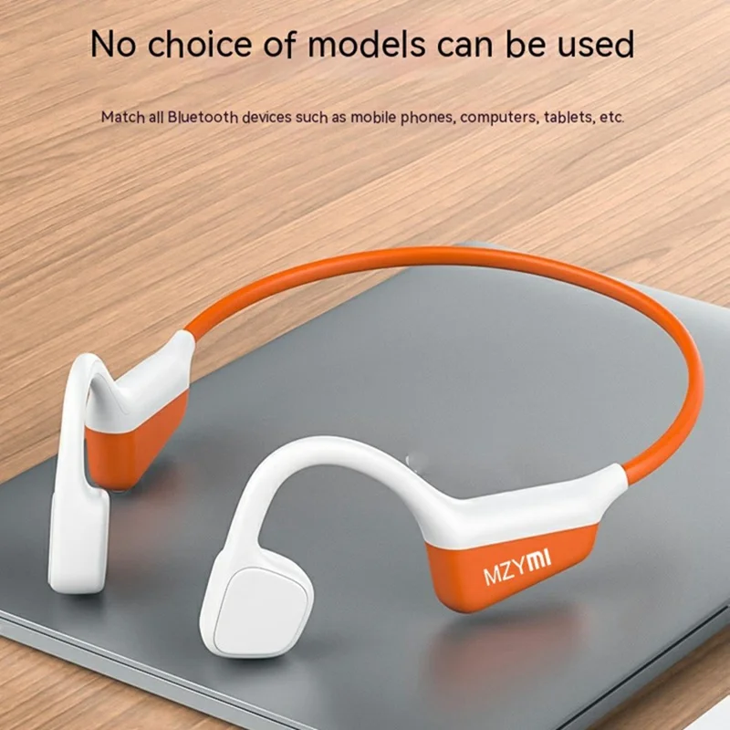 MZYMI I18PRO Bluetooth-compatible Neckband Headphones Bone Conduction Wireless Headset for Outdoor Sports - Black