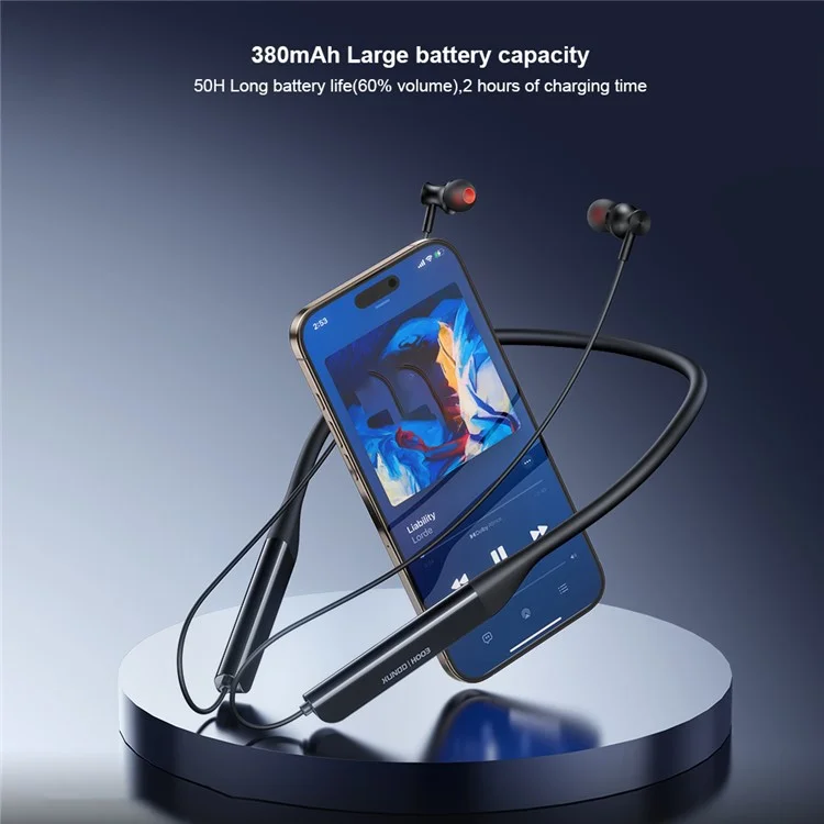 XUNDD H003 Neck Mount Headphones Bluetooth-compatible 5.3 Earphones with ENC Noise Reduction