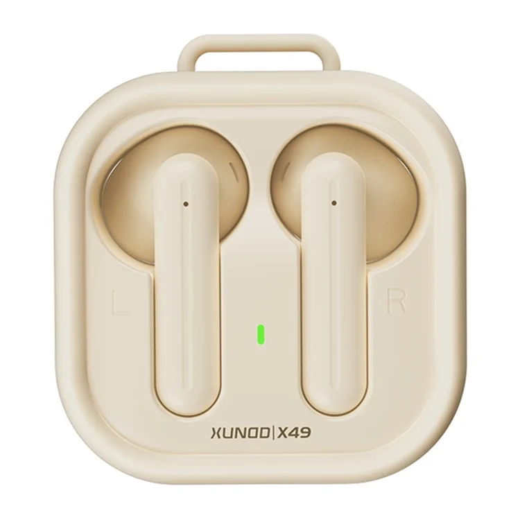 XUNDD X49 Open Case Wireless Earphones Bluetooth-compatible 5.3 Touch Control Headphones For Home  /  Outdoor Use - Yellow