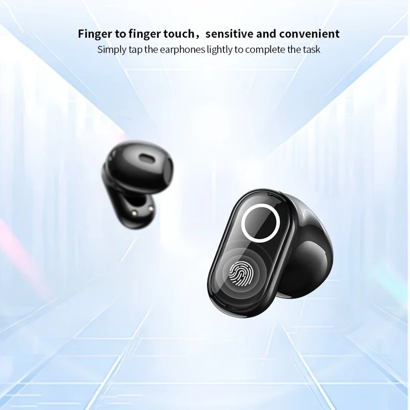 XUNDD X52 TWS Bluetooth-compatible Earbuds Wireless Earphones Crystal Clear Sound Touch Control - Black