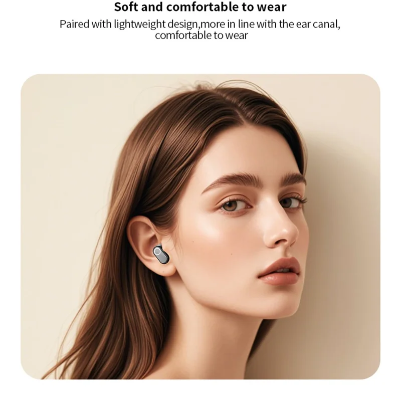 XUNDD X52 TWS Bluetooth-compatible Earbuds Wireless Earphones Crystal Clear Sound Touch Control - Nude