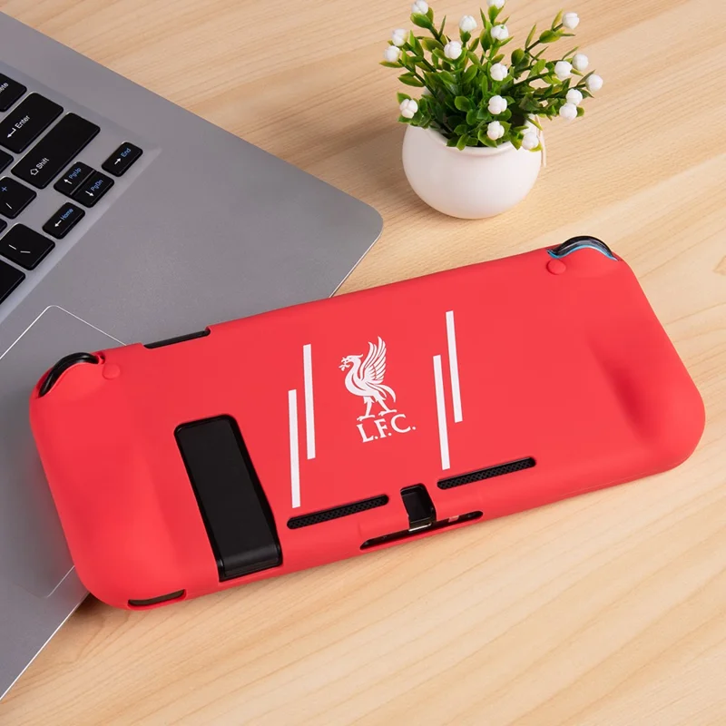 For Nintendo Switch Silicone Protective Case Handheld Game Console Shockproof Cover - White