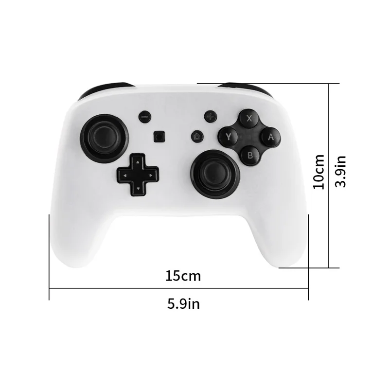 For Nintendo Switch Pro Controller Silicone Case Anti Drop Handheld Game Console Shockproof Protective Cover - Purple