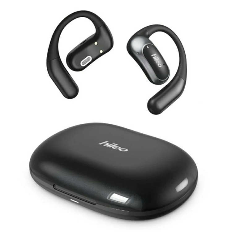 HILEO Hi95 Open-Ear Bluetooth-compatible Headphones Stereo Music Wireless Headset - Black