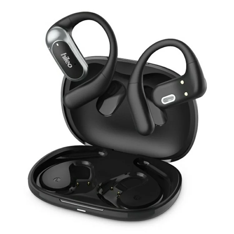 HILEO Hi95 Open-Ear Bluetooth-compatible Headphones Stereo Music Wireless Headset - Black