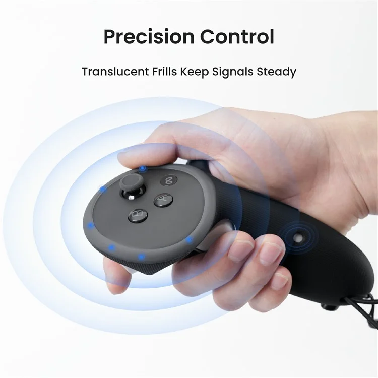 KIWI DESIGN G4 Plus QG07 Protective Cases for Meta Quest 3 / 3S Touch Plus Controllers Hand Grip Anti Slip Silicone Cover