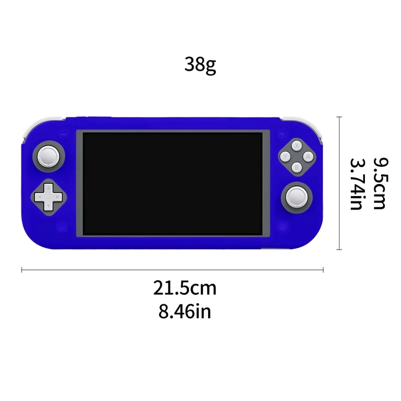 For Nintendo Switch Lite Silicone Protective Case Game Console Shock Absorbing Anti Drop Soft Cover - Purple