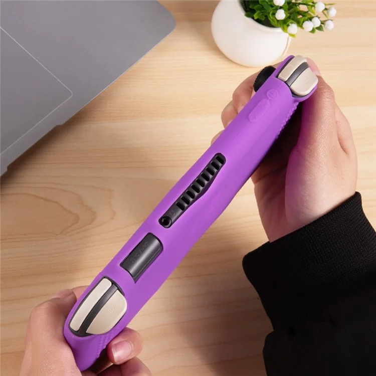 For Nintendo Switch Lite Silicone Protective Case Game Console Shock Absorbing Anti Drop Soft Cover - Purple